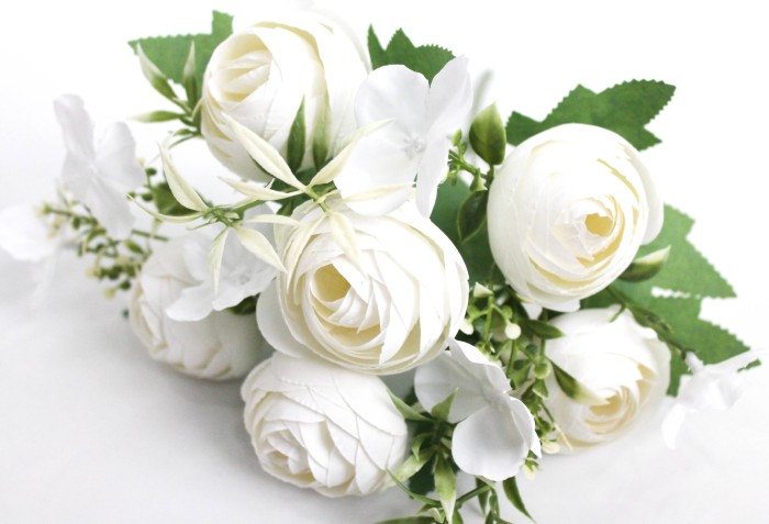 Б11973 Б/С Букет крупной евро камелии 6г.5в."Диана"29см(20шт)