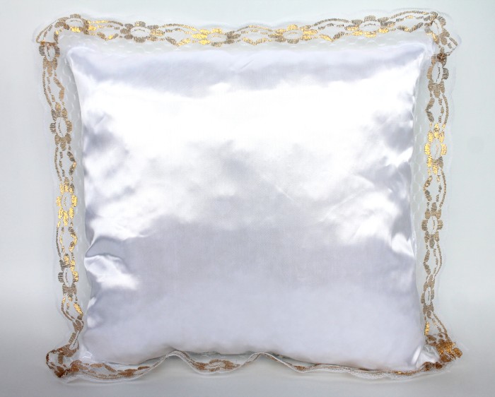 Р1647 Б/С Подушка атлас.с золот. круж.(10шт)