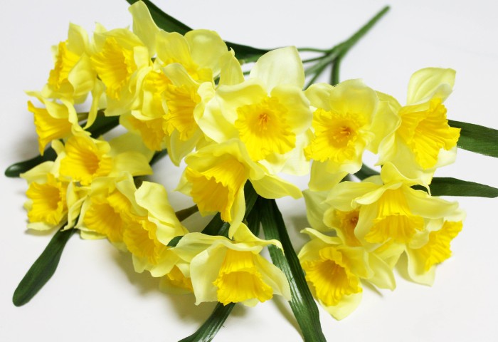 Б9738 Букет нарцисс 21 голова 7 вет."Маркиз"Н45см(10микс)