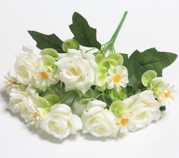 Б12182 Б/С Букет 6 розочек с ромашкой"Любава"Н32см(40шт)