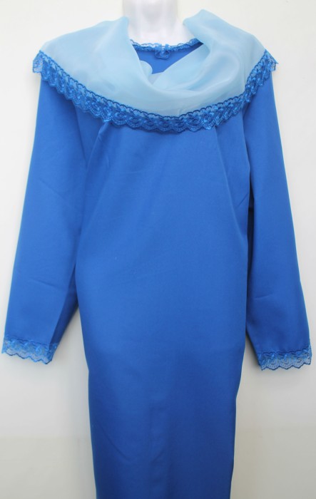 Р9243 Платье с шифоновым шарфом единый размер