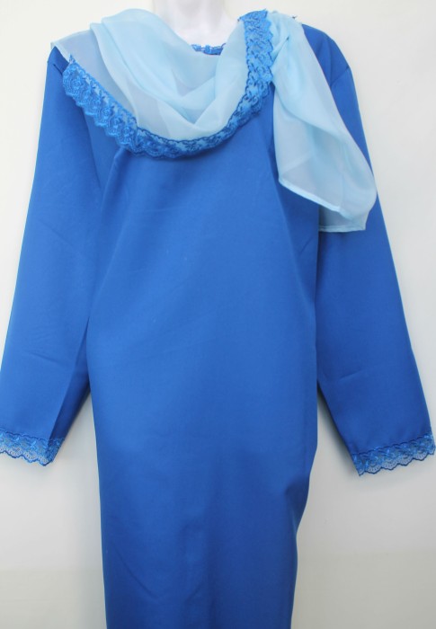 Р9243 Платье с шифоновым шарфом единый размер