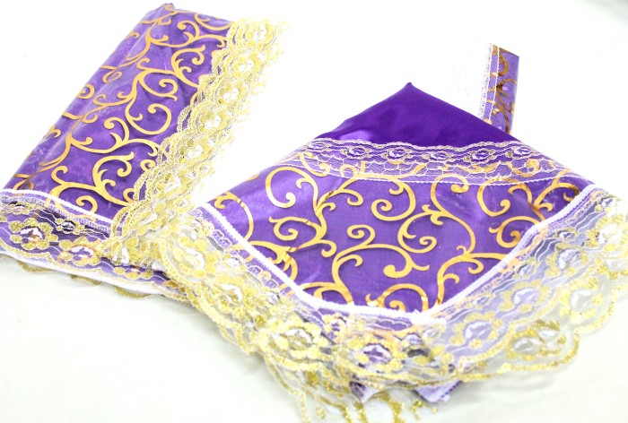 РК3825 Комплект органза с атласом и жаккардом