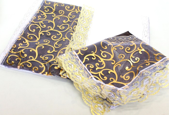 РК3825 Комплект органза с атласом и жаккардом