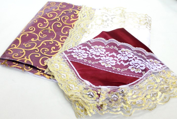 РК3825 Комплект органза с атласом и жаккардом