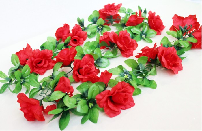 ЛЗ9611 Цепочка крупная роза Н190см(10микс)