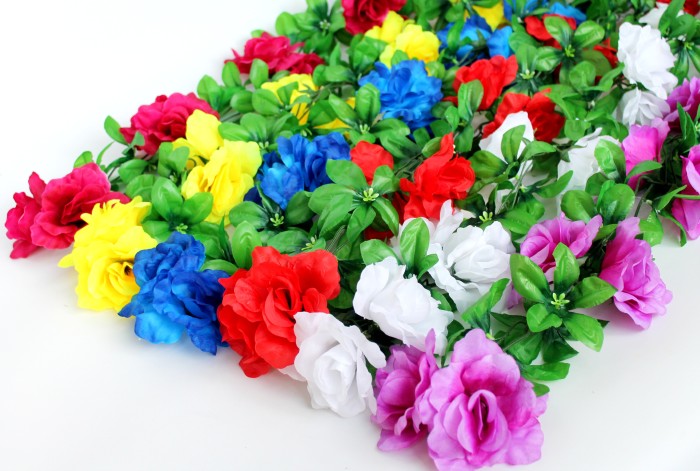 ЛЗ9611 Цепочка крупная роза Н190см(10микс)