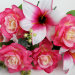 Б11688 Букет 10в.роза с лилией"Прелесть"Н47см(4микс)