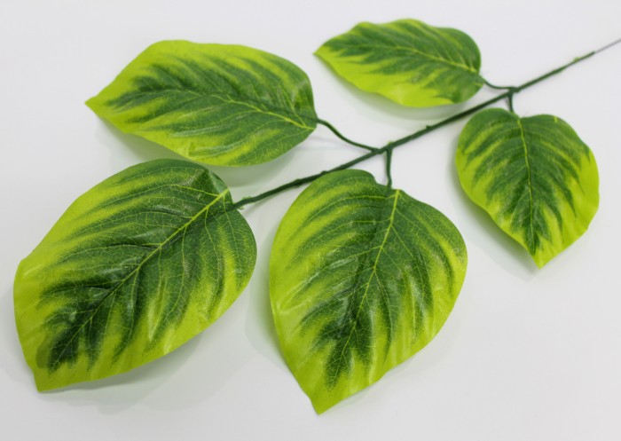 В11439 Б/С Ветка дерева осина 5лист.Н55см(12шт)