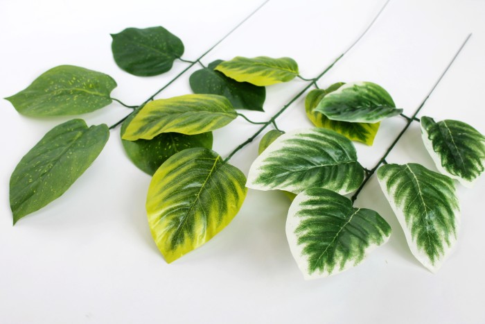 В11439 Б/С Ветка дерева осина 5лист.Н55см(12шт)