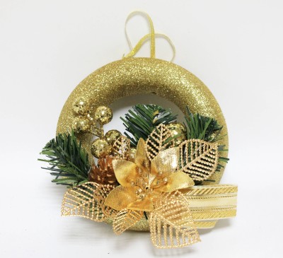 Э12111 Б/С Новогоднее украшение &quot;Кольцо&quot; золото Н15см