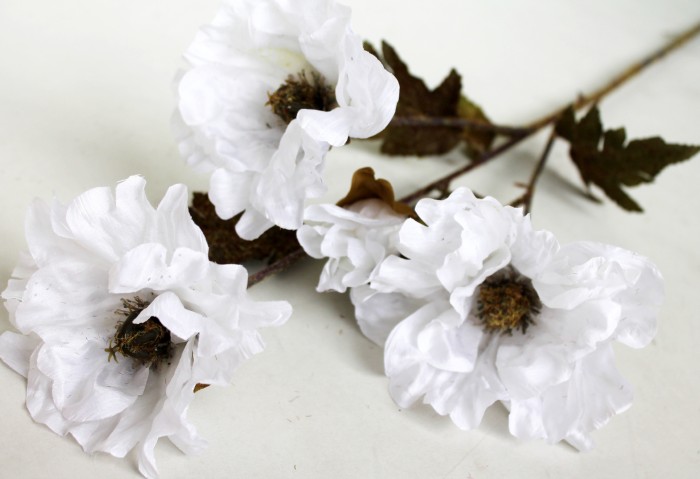 В11196 Б/С Мак шелковый муар 4гол.Н82см