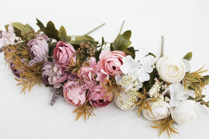 Б11912 Б/С Букет евро камелий с доб."Чароит"6вет.Н33см(20шт)