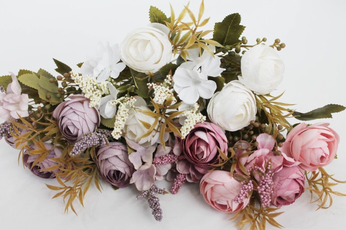 Б11912 Б/С Букет евро камелий с доб."Чароит"6вет.Н33см(20шт)