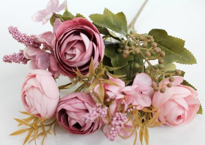 Б11912 Б/С Букет евро камелий с доб.&quot;Чароит&quot;6вет.Н33см(20шт)