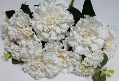 Б12273 Букет крупная гвоздика-шабо 9вет.с эвкалипт."Модера"46см