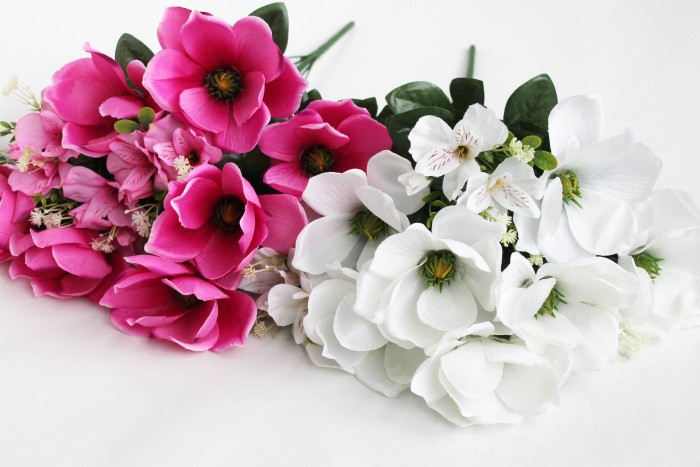 Б11990 Б/С Букет магнолии с добав."Фараон"10в.60см(10микс)