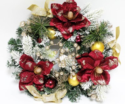 Д12116 Б/С Новогодний венок &quot;Сказочный&quot; ПВХ D45см
