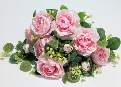 Б12193 Б/С Букет-композиция пион с эвкалиптом"Комильфо"42см