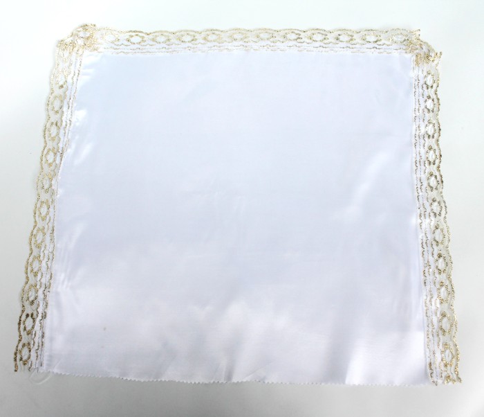 Р4272 Б/С Наволочка атласная (без рис.)с кружевом(10шт)