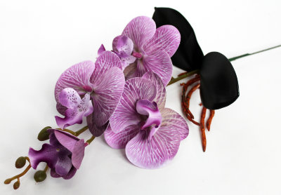 В11500 Б/С Орхидея с корешками из латекса&quot;Интрига&quot;Н38см