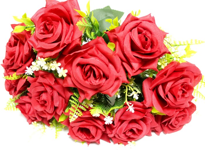 Б12258 Б/С Бук.11гол.открытых роз с дорогим лист."Амалия"39см