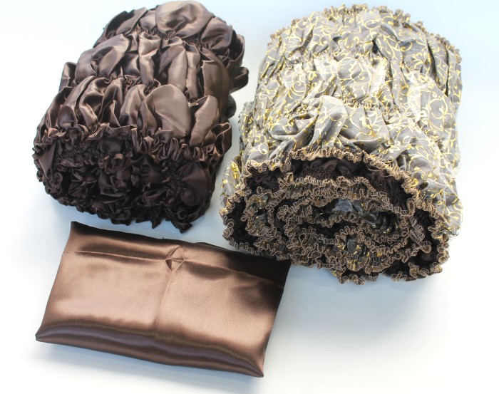 РК2740 Обтяжка атлас+органза+плотик синтепон