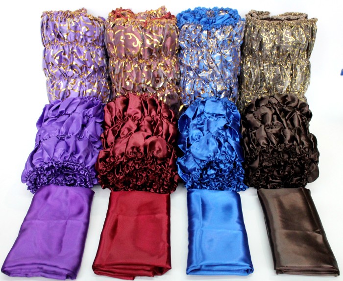 РК2740 Обтяжка атлас+органза+плотик синтепон