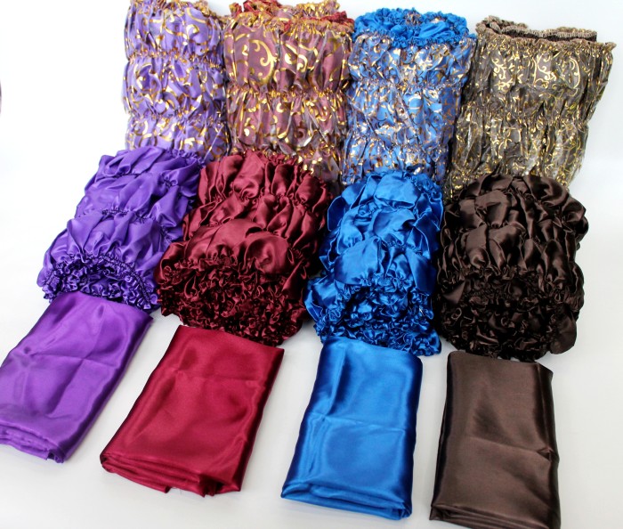 РК2740 Обтяжка атлас+органза+плотик синтепон