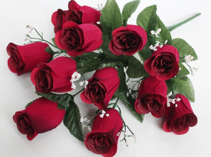 Б11919 Б/С Букет бархатн.2 цвета 12 больших бут."Рондо"52см(10шт)