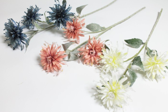 В12124 Б/С Ветка хризантемы корейская Н65см(5шт)