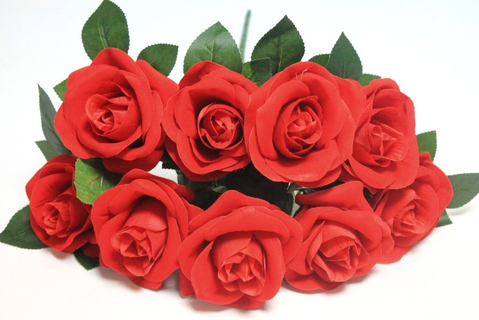 Б12198 Б/С Букет бархатных роз 9 голов "Веста" 50см