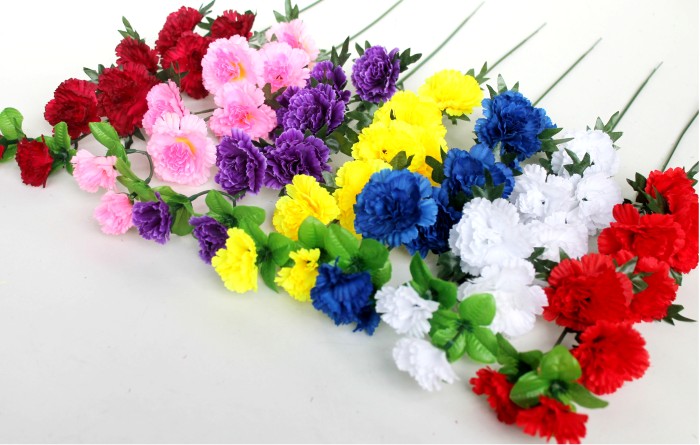 В988 Б/С Вет.крупная голова гвоздики каскад 55см(10шт)