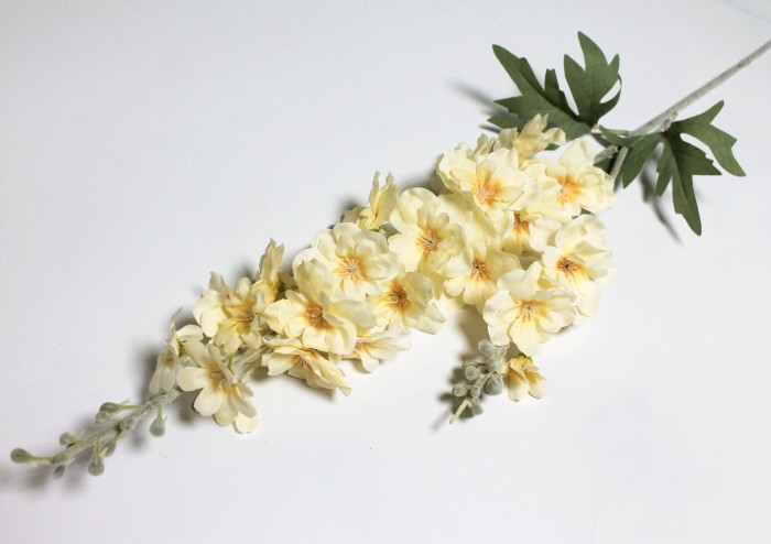 В12126 Б/С Ветка дельфиниум"Мун Лайт"Н86см(5шт)