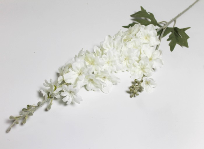 В12126 Б/С Ветка дельфиниум"Мун Лайт"Н86см(5шт)