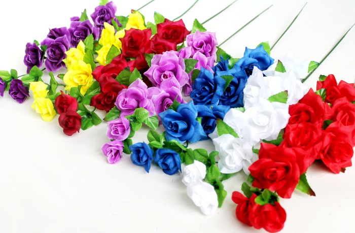 В1009 Б/С Вет. крупная голова розы каскад"Мал.леди"8г.55см(10шт)