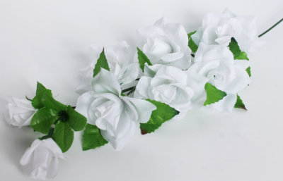 В1009 Б/С Вет. крупная голова розы каскад"Мал.леди"8г.55см(10шт)