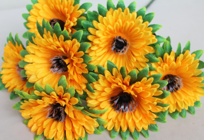 Б11199 Б/С Бук.крупн.гербера в роз.7г."Адамас"Н50см(20микс)