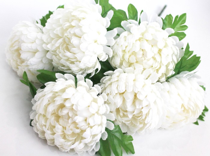 Б11924 Букет хризантем помпонной"Вулкан"6г.Н58см(10микс)