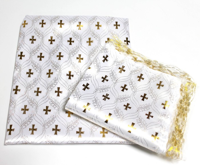 Р7146 Комплект атлас.с круж.(принт-кресты)