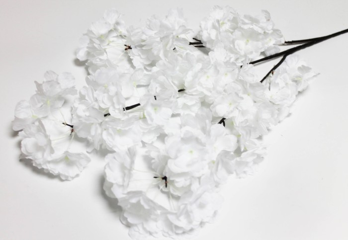 В11785 Б/С Ветка тройная сакура Тайхаку 90см(5шт)