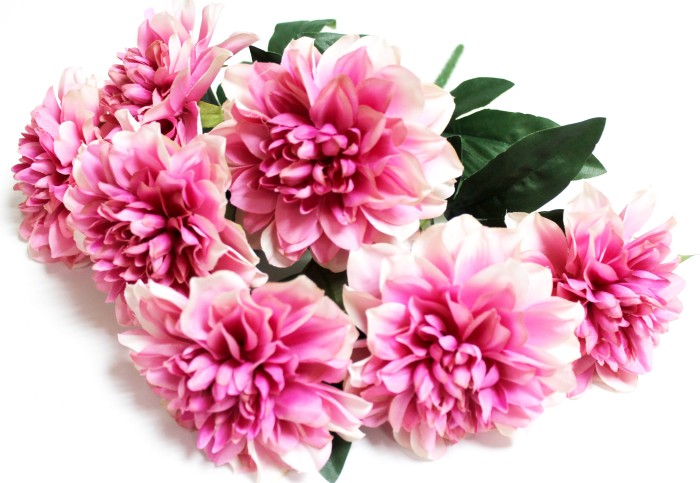 Б12129 Б/С Букет георгин 7крупн.гол."Ванкувер"Н42см(4шт)