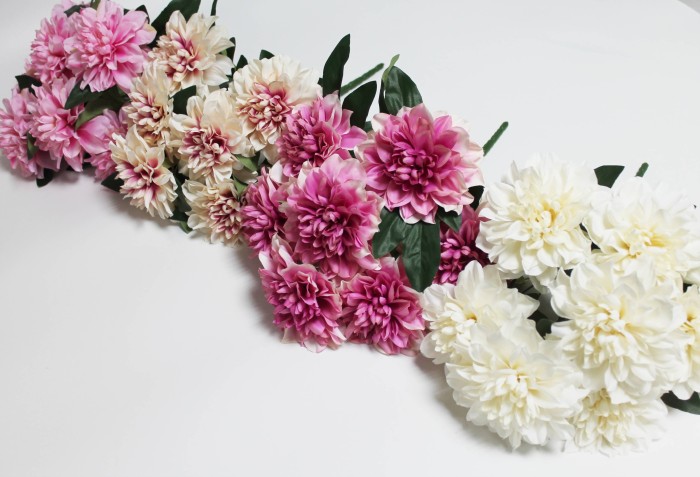 Б12129 Б/С Букет георгин 7крупн.гол."Ванкувер"Н42см(4шт)