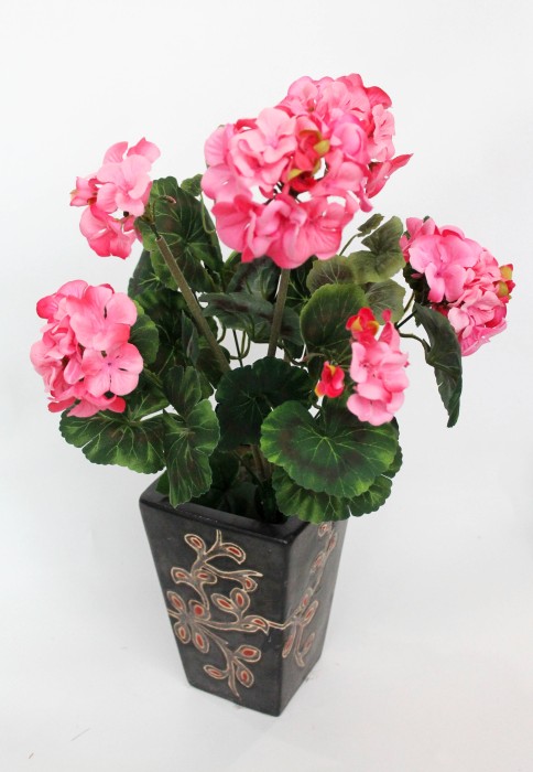 Б9493 Б/С Герань как живая горшечная 9вет.Н49см(2шт)
