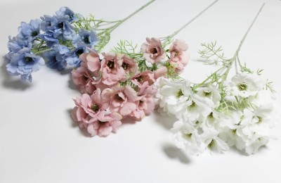 В12130 Б/С Ветка Эустомы&quot;Рассела&quot;6вет.20гол.H82см(3шт)