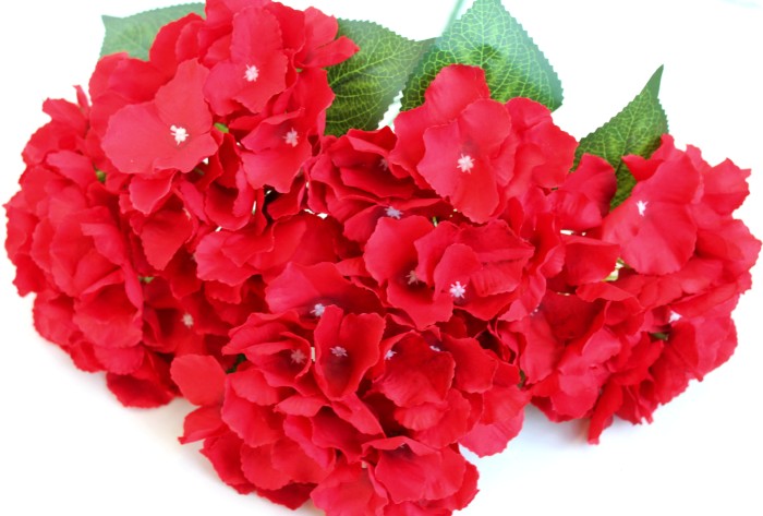 Б11781 Букет 2 цвета гортензии 5 вет."Патриот"48см