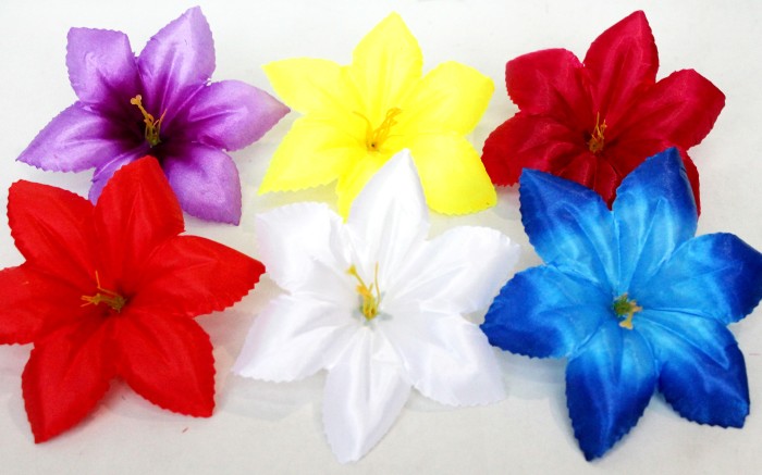 Г9504 Голова Клематиса большая 16см атлас"Звёздочка"(600микс)