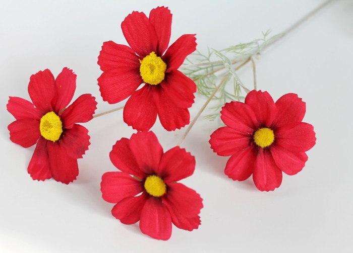 В11814 Б/С Ветка космеи крупноголовая с барх.ногой 60см(10шт)