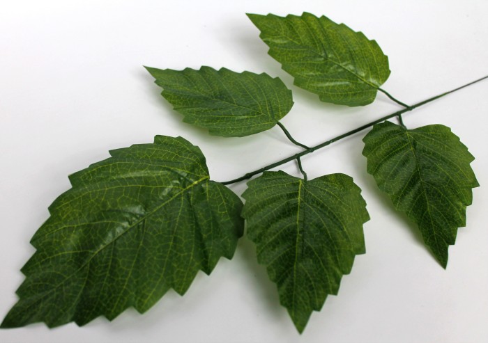 В11441 Б/С Ветка дерева вяз 5лист.Н57см(12шт)