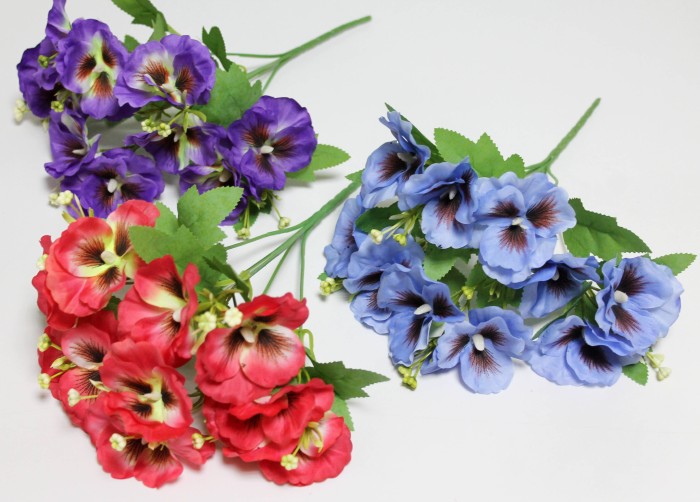 Б12281 Б/С Букет крупные анютины глазки 5г."Мотылек"31см(20шт)